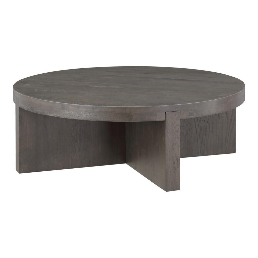 Folke Round Coffee Table Dark Brown - Image 3