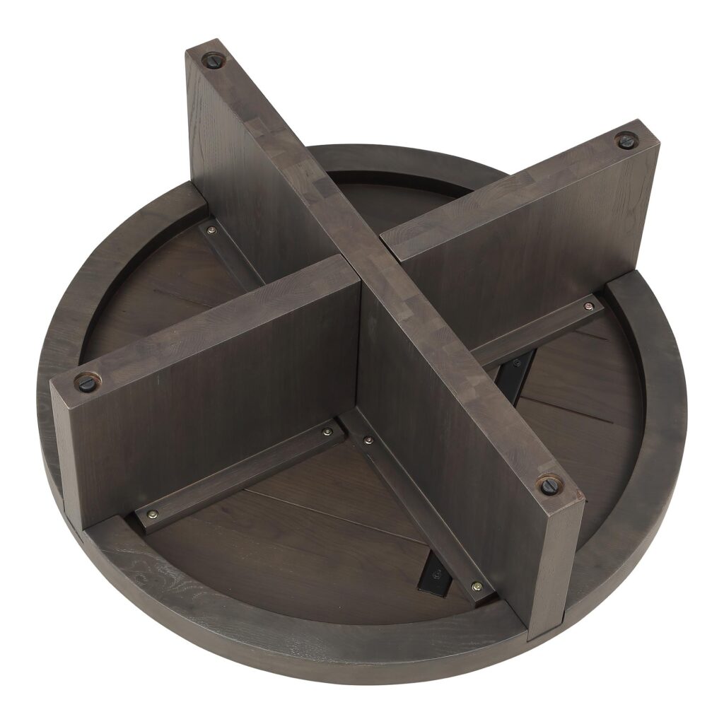 Folke Round Coffee Table Dark Brown - Image 4