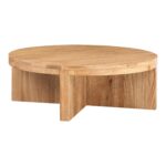 Folke Round Coffee Table Natural BC-1117-24 BC 1117 24 01