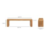 Post Small Dining Bench Natural BC-1120-24-0 BC 1120 24 70