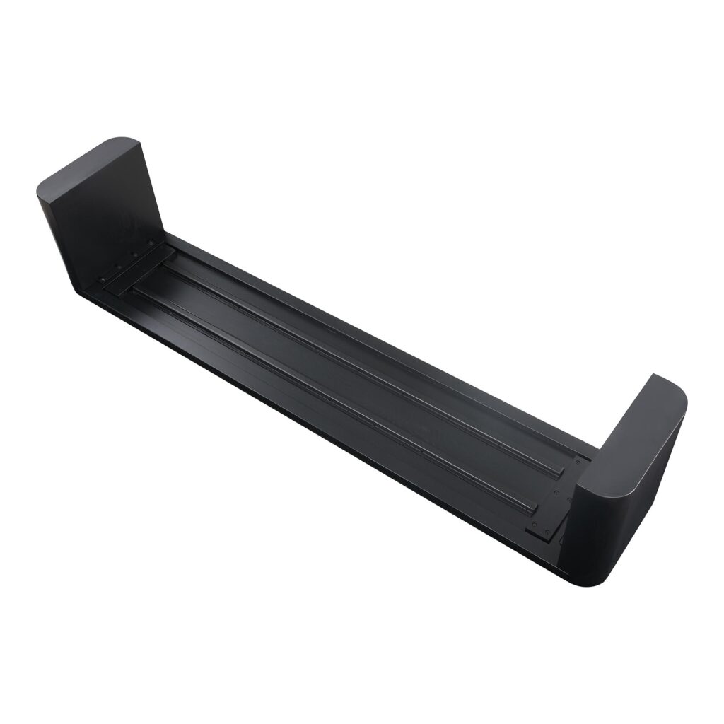 Post Large Dining Bench Black - Image 5
