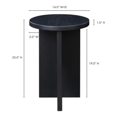 Grace Accent Table Black BC-1122-02 BC 1122 02 70