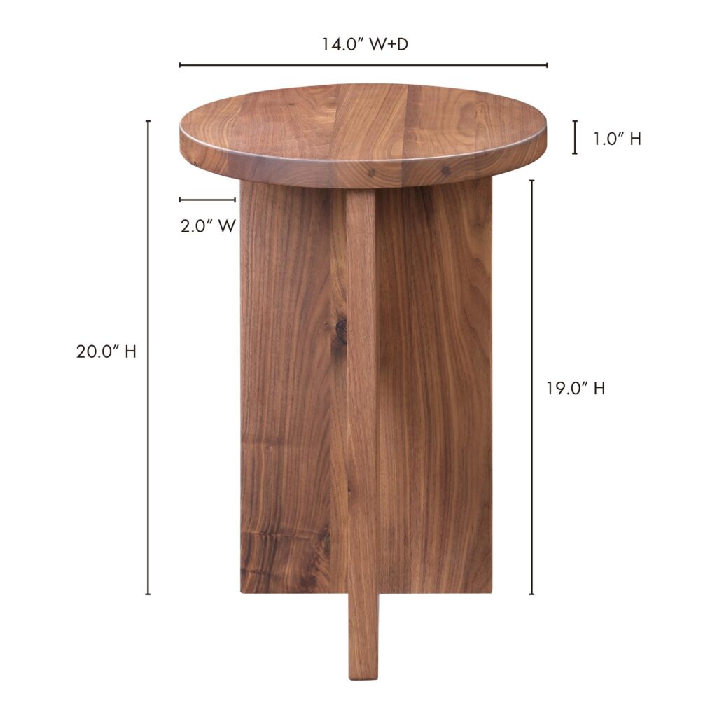 Grace Accent Table Walnut Brown - Image 9