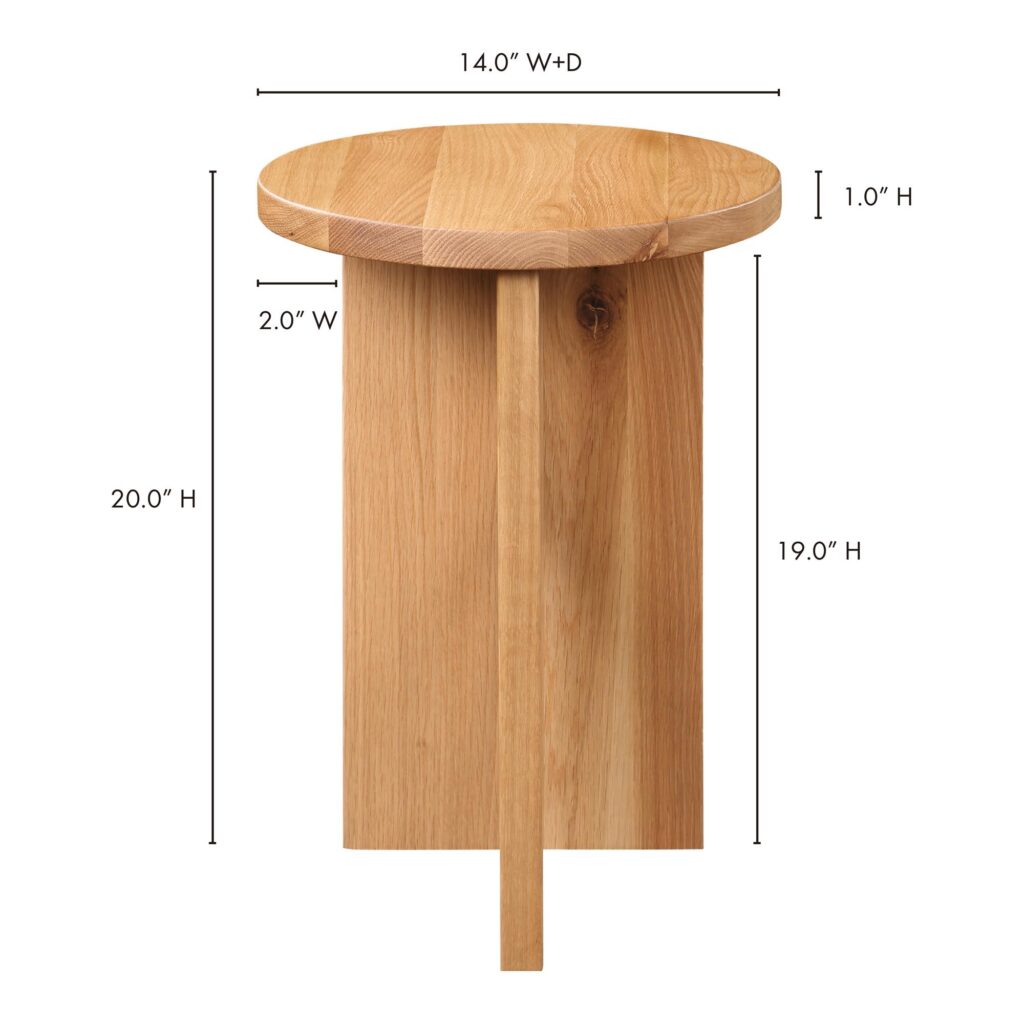 Grace Accent Table Natural Oak - Image 11