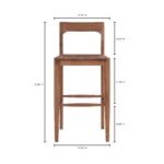 Owing Barstool Walnut Brown BC-1125-03 BC 1125 03 70