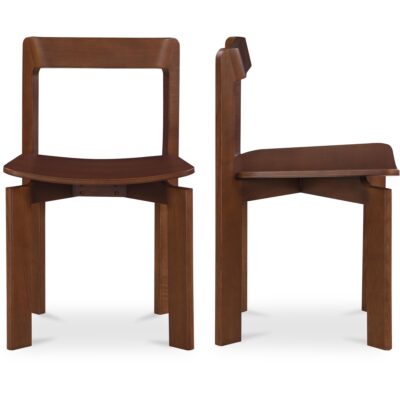 Daifuku Dining Chair Brown – Set Of Two 11 Daifuku Dining Chair Brown – Set Of Two BC-1128-20 BC 1128 20 Daifuku frontSide set shadsilo