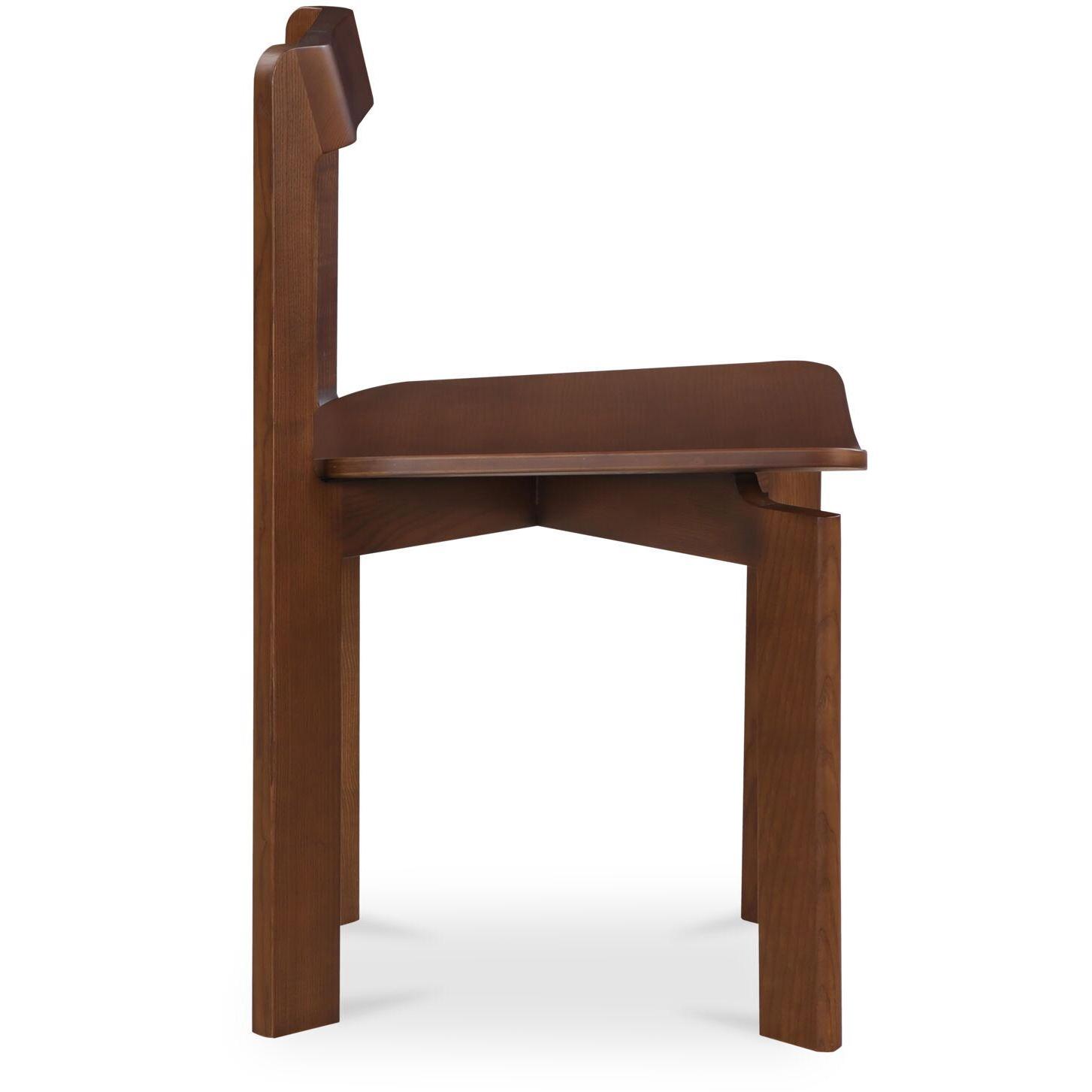 Daifuku Dining Chair Brown – Set Of Two 3 Daifuku Dining Chair Brown – Set Of Two - Image 3
