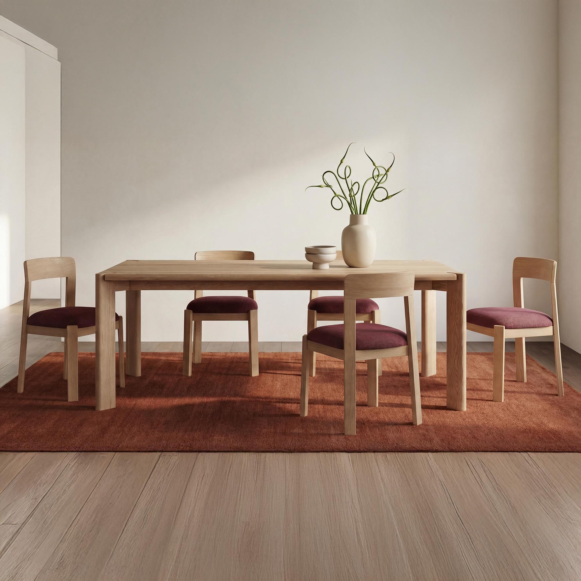 Daifuku Large Dining Table Brushed Natural Oak 1 Daifuku Large Dining Table Brushed Natural Oak