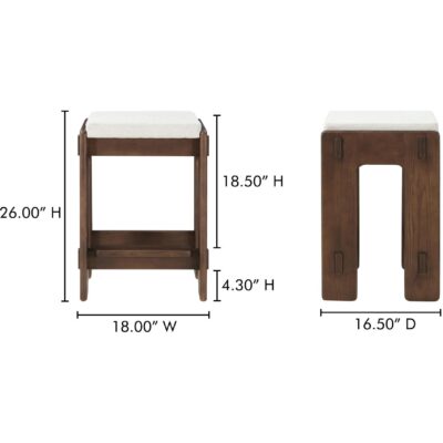 Ashby Counter Stool Walnut Brown 21 Ashby Counter Stool Walnut Brown BC-1135-20 BC 1135 20 70