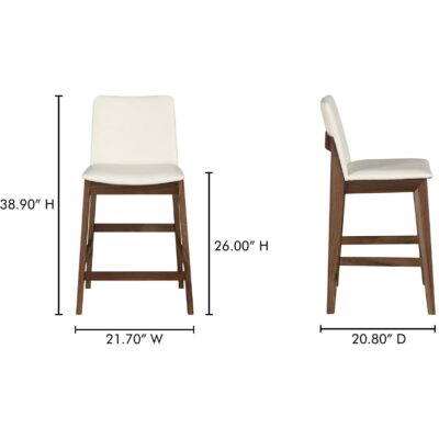 Deco Counter Stool White PVC BC-1137-05 BC 1137 05 70