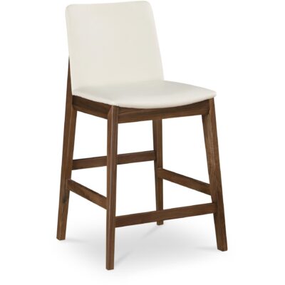 Deco Counter Stool White PVC BC-1137-05 BC 1137 05 Deco diagR shadsilo