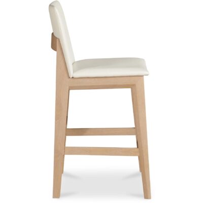 Deco Oak Counter Stool White PVC BC-1138-05 BC 1138 05 Deco side shadsilo