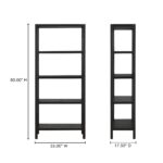 Nolan Bookcase Black BC-1141-02 BC 1141 02 70