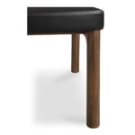 Kerr Dining Chair Walnut Stained Black Vegan Leather - Set Of Two BC-1142-02 BC 1142 02 Kerr closeup02 shadsilo