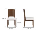 Kerr Dining Chair Walnut-Stained Ash Beige - Set Of Two BC-1142-34 BC 1142 34 70