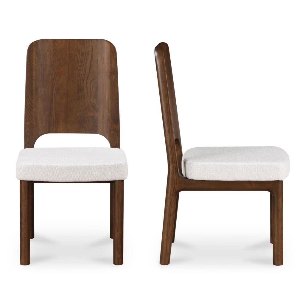 Kerr Dining Chair Walnut-Stained Ash Beige - Set Of Two - Image 3