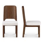 Kerr Dining Chair Walnut-Stained Ash Beige - Set Of Two BC-1142-34 BC 1142 34 Kerr frontside set shadsilo