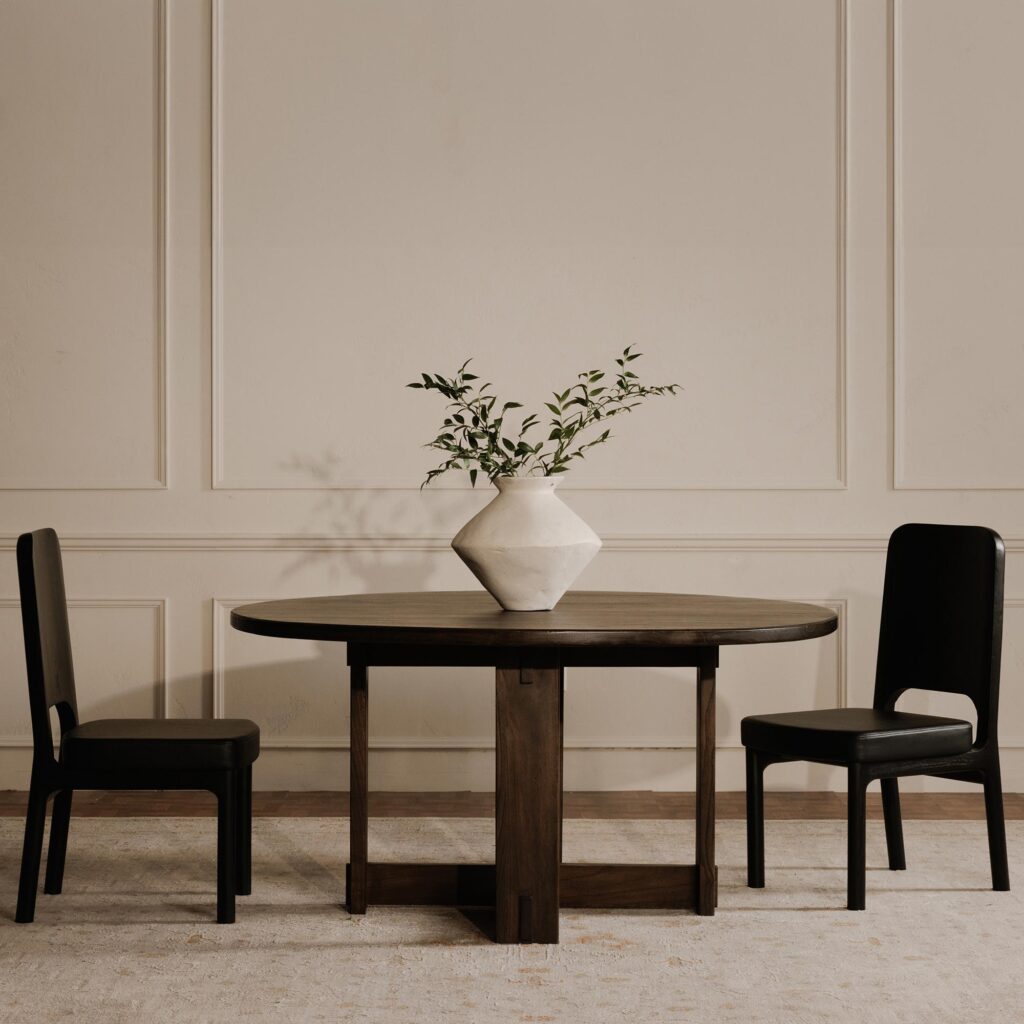 Kerr Dining Chair Vegan Leather Black - Set Of Two - Image 9