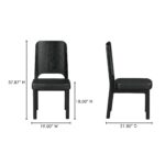 Kerr Dining Chair Vegan Leather Black - Set Of Two BC-1143-02 BC 1143 02 70