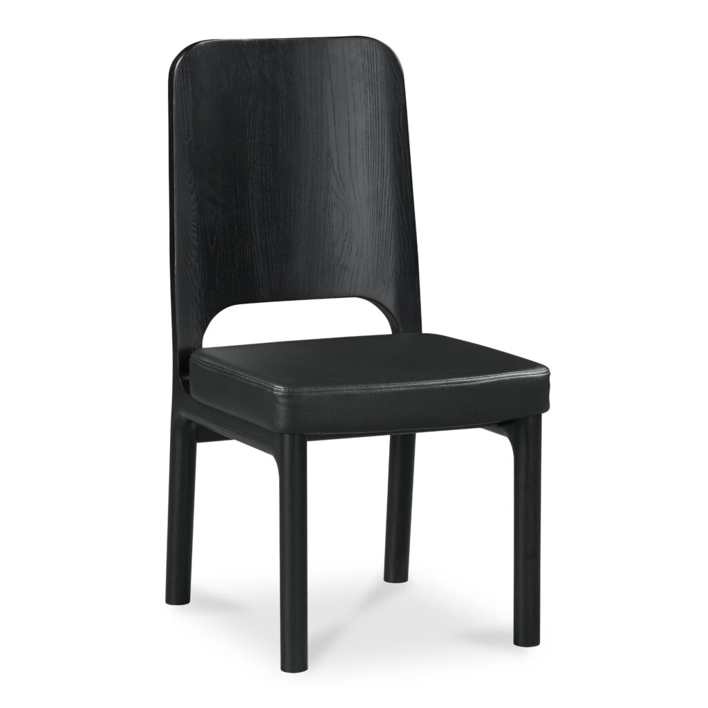 Kerr Dining Chair Vegan Leather Black - Set Of Two - Image 2