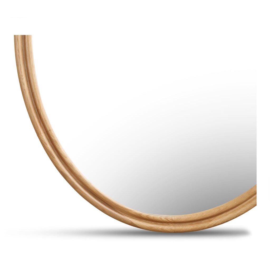 Alcott Oval Mirror Oak - Image 4