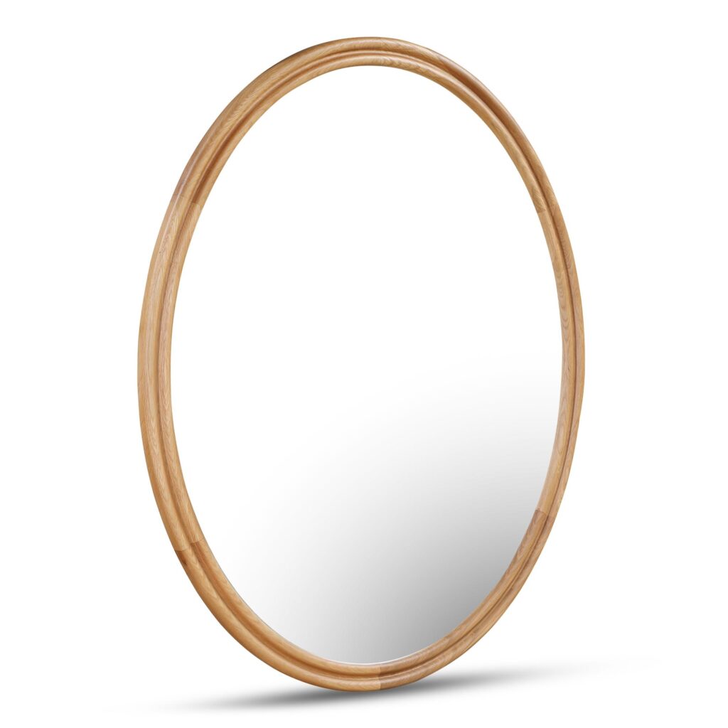 Alcott Oval Mirror Oak - Image 2