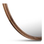 Alcott Large Round Mirror Walnut BC-1150-03 BC 1150 03 Alcott closeup shadsilo