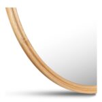 Alcott Large Round Mirror Oak BC-1150-24 BC 1150 24 Alcott closeup shadsilo