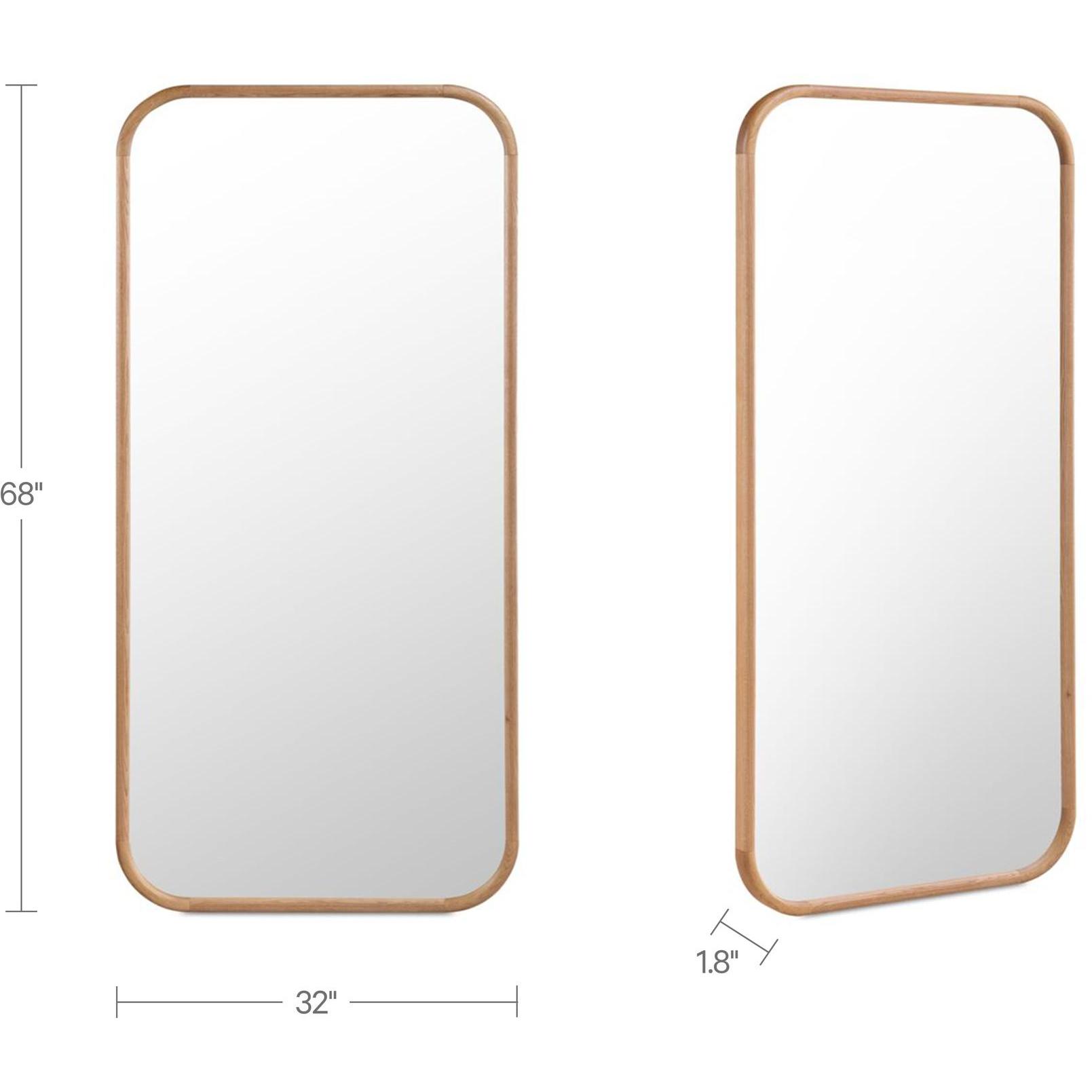 Kai Floor Mirror Oak 6 Kai Floor Mirror Oak - Image 6