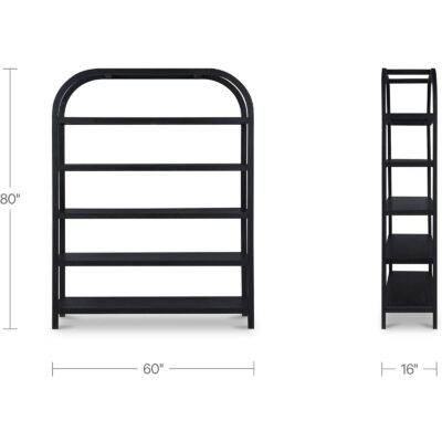 Eero Bookcase Large Black 11 Eero Bookcase Large Black BC-1158-02 BC 1158 02 70 dim