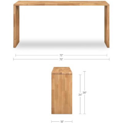 Carrie Counter Table Natural 5 Carrie Counter Table Natural BC-1159-24 BC 1159 24 70 dim
