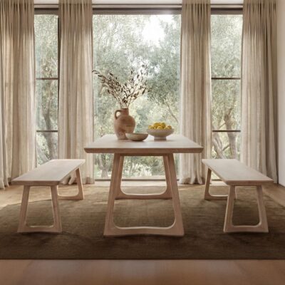 Silas Dining Bench Oak 3 Silas Dining Bench Oak BC-1160-18-0 BC 1160 18 0 10