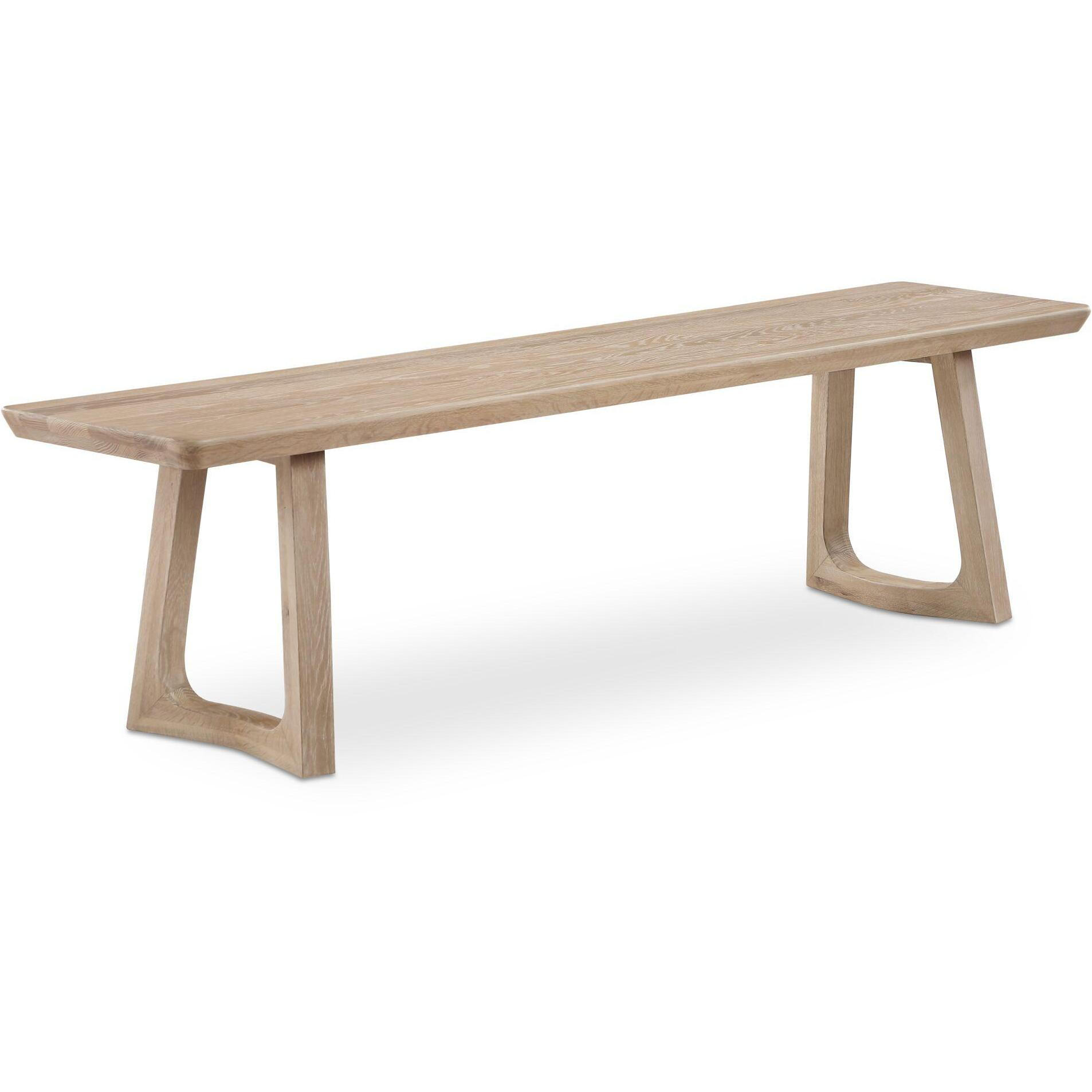Silas Dining Bench Oak 3 Silas Dining Bench Oak - Image 3