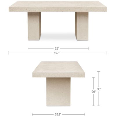 Antonius Outdoor Dining Table Terrazzo 5 Antonius Outdoor Dining Table Terrazzo BQ-1000-05-0 BQ 1000 05 0 70 dim