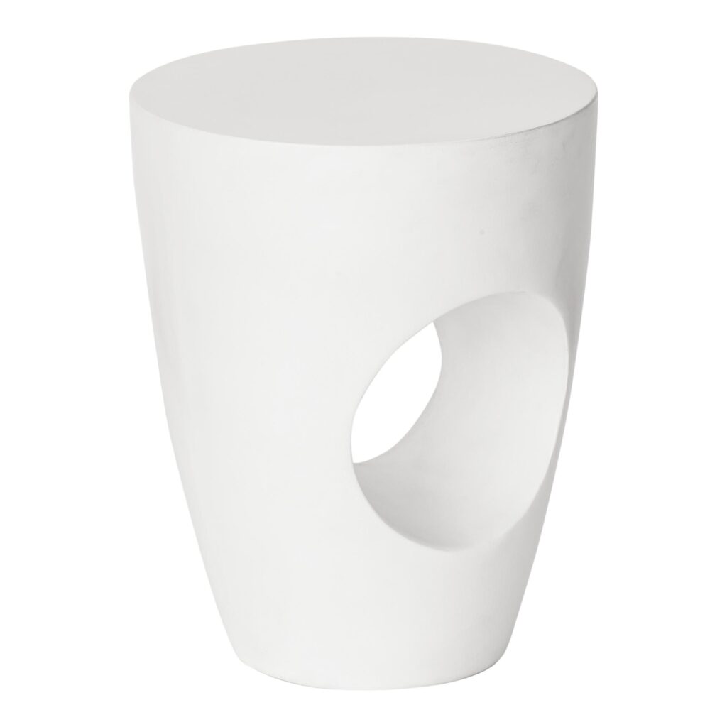 Aylard Outdoor Stool Ivory - Image 2