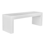 Lazarus Outdoor Bench White BQ-1005-18 BQ 1005 18 01