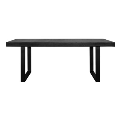 Jedrik Large Outdoor Dining Table Black
