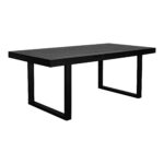 Jedrik Large Outdoor Dining Table Black BQ-1018-02-0 BQ 1018 02 01