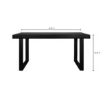 Jedrik Small Outdoor Dining Table Black BQ-1019-02-0 BQ 1019 02 70