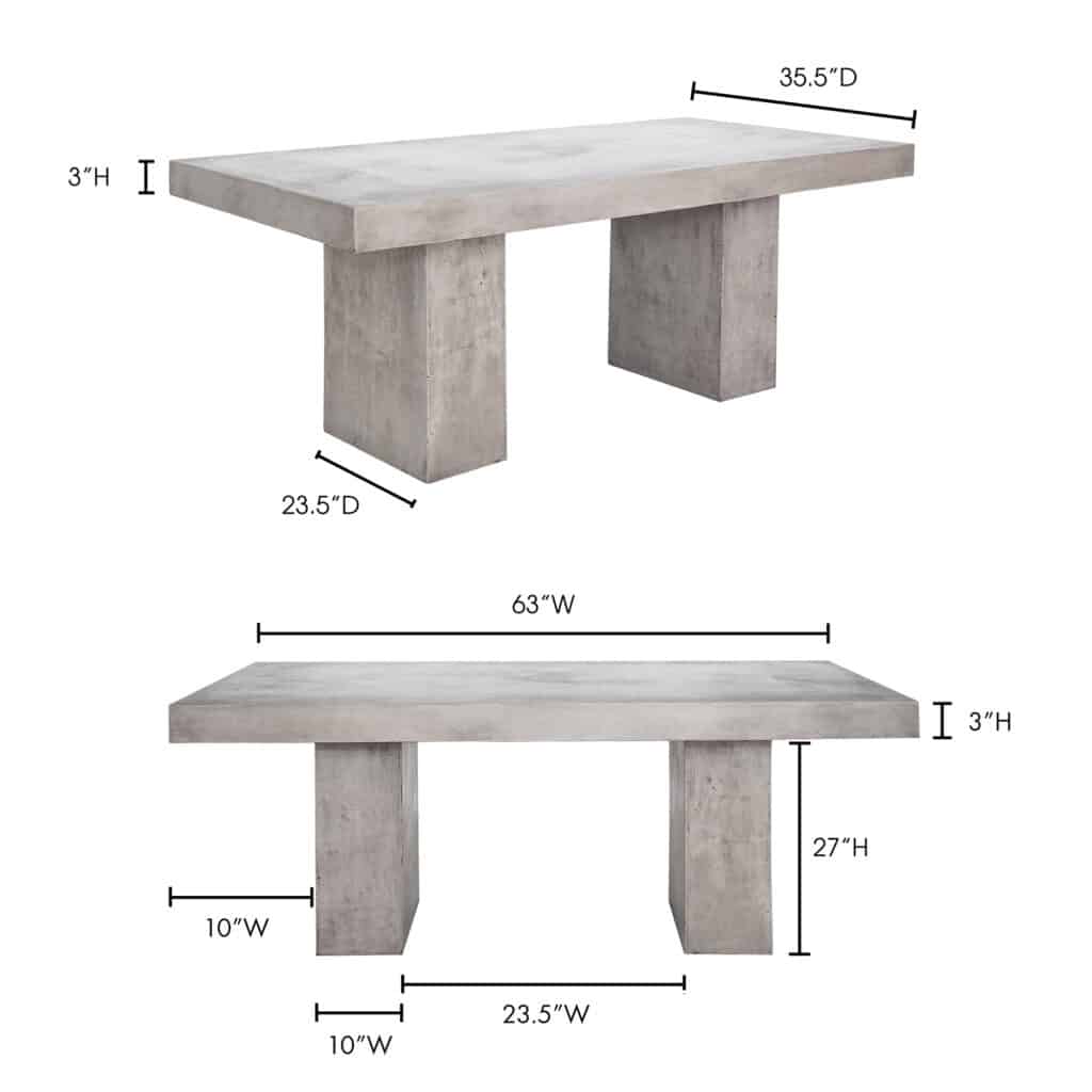 Aurelius 2 Outdoor Dining Table BQ-1021-25-0 BQ 1021 25 70