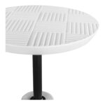 Foundation Outdoor Accent Table White BQ-1046-18 BQ 1046 18 02