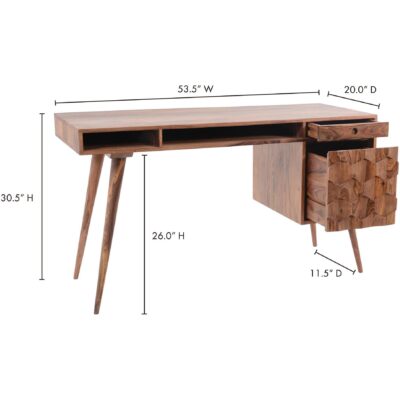 O2 Desk Brown BZ-1024-24-0 BZ 1024 24 70