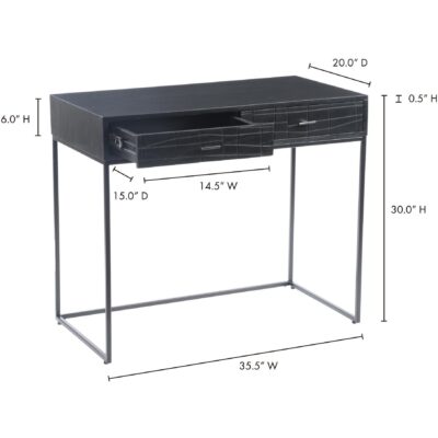 Atelier Desk Black 17 Atelier Desk Black BZ-1111-02 BZ 1111 02 70