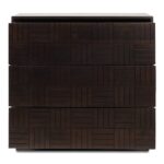 Denman 3 Drawer Nightstand Dark Brown BZ-1138-20 BZ 1138 20 01