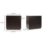 Denman 3 Drawer Nightstand Dark Brown BZ-1138-20 BZ 1138 20 70