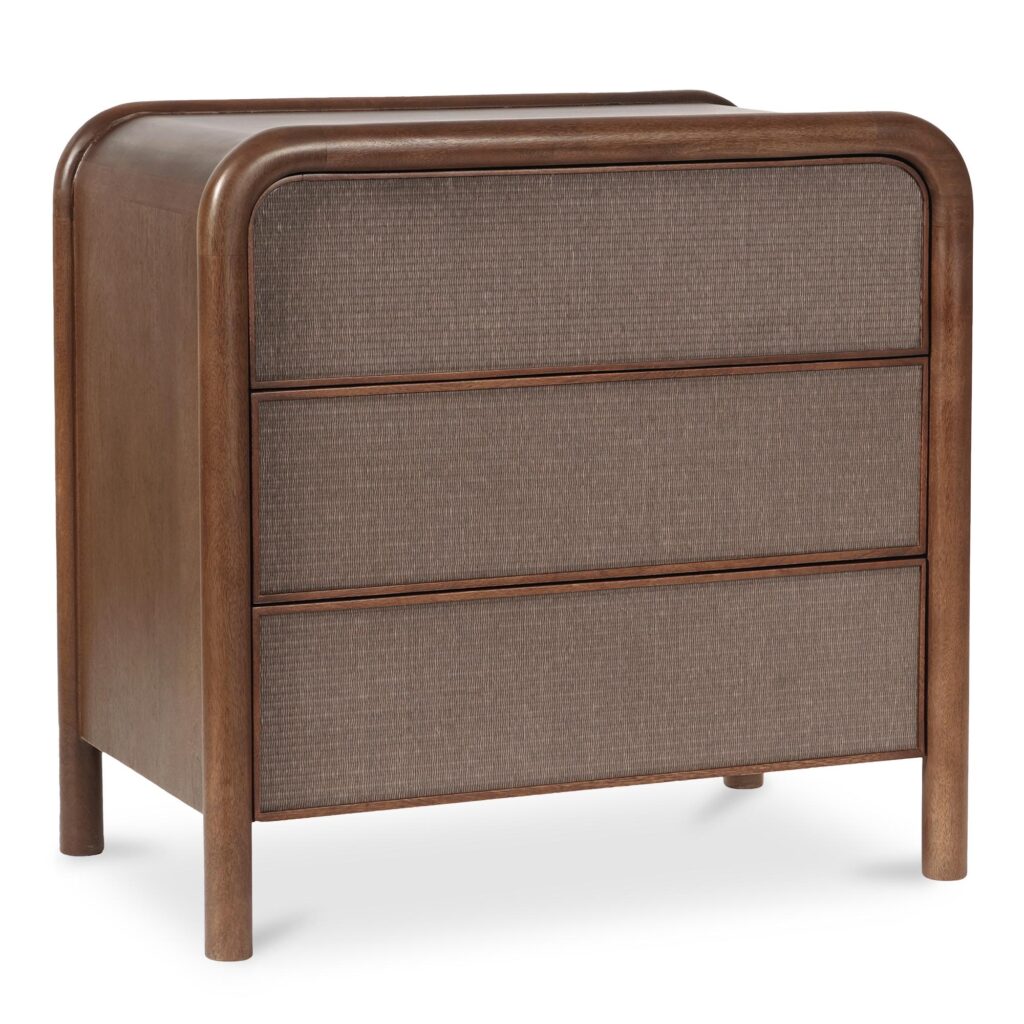 Rye 3 Drawer Nightstand Warm Brown - Image 3