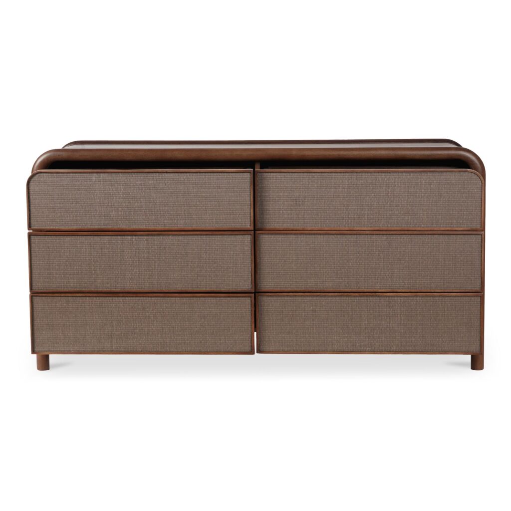 Rye 6 Drawer Dresser Warm Brown - Image 2