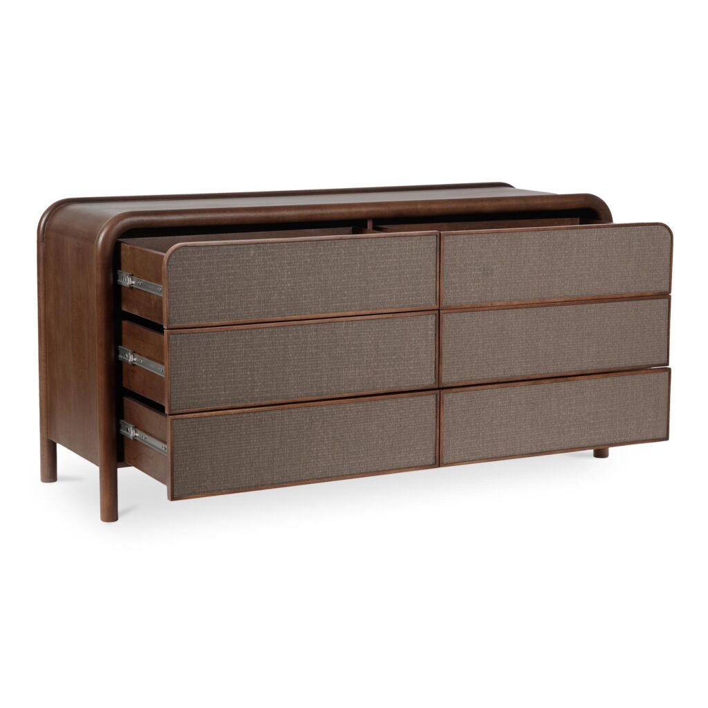 Rye 6 Drawer Dresser Warm Brown - Image 4