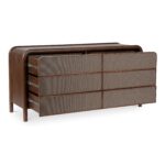 Rye 6 Drawer Dresser Warm Brown BZ-1144-03 BZ 1144 03 03