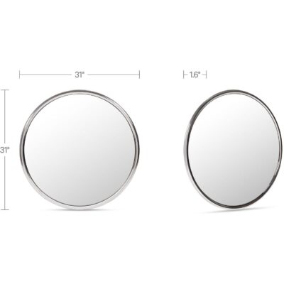 Lars Mirror Chrome 5 Lars Mirror Chrome BZ-1168-30 BZ 1168 30 70 dim